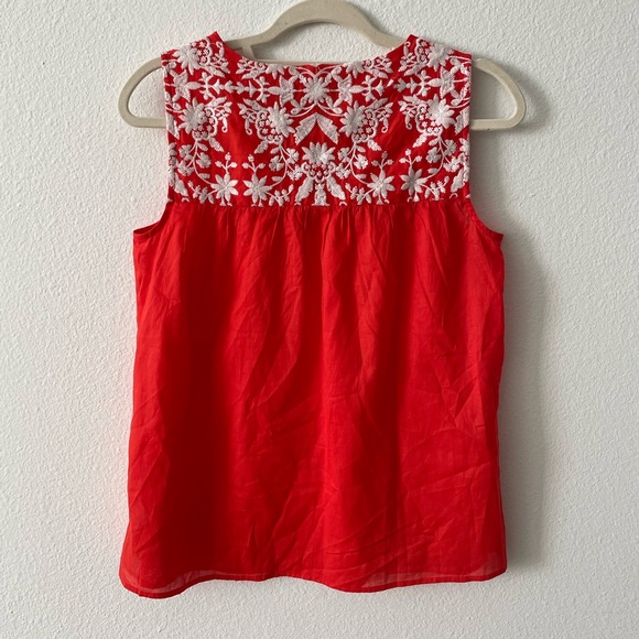 Talbots Orange Floral Embroidered Blouse Women’s S NWT Career Workwear - Picture 2 of 5